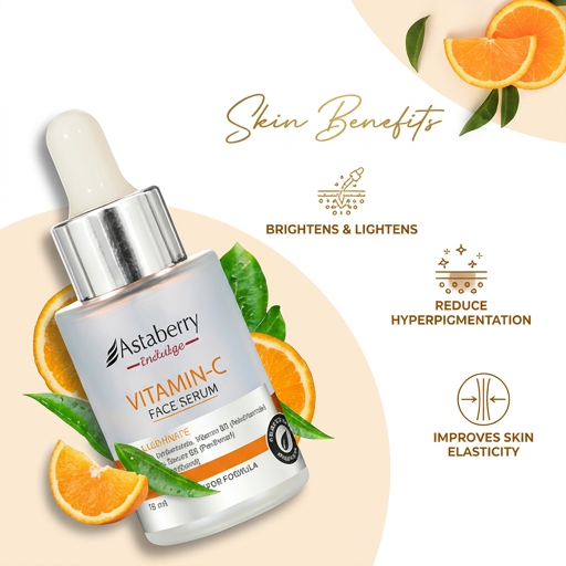 Astaberry Indulge Vitamin-C Face Serum – Skin Illuminate (30 ml)
